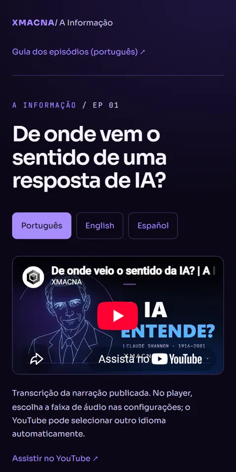 Topo do artigo publicado: De onde vem o sentido de uma resposta de IA?